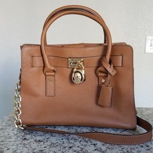 Michael Kors Hamilton Saffiano EW Leather Handbag